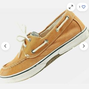 Sperry- Halyard Top Sider, Orange, Size 2M GUC